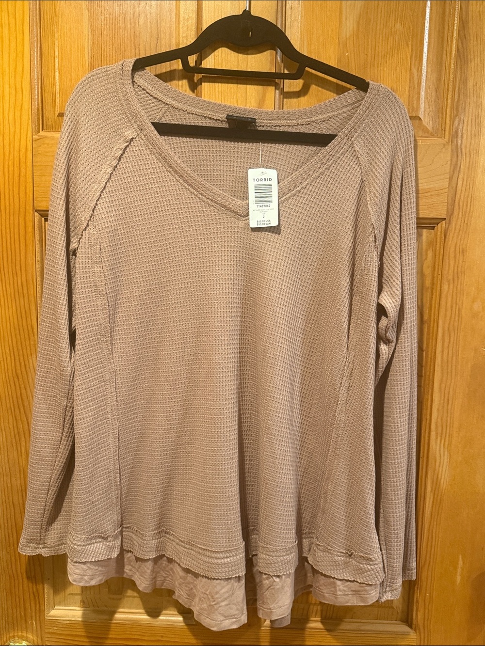 Torrid taupe waffle tunic size 2.(2X)NWT